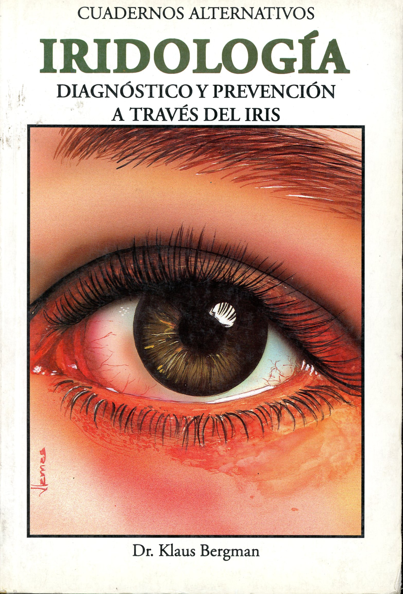 Portada del libro «Iridología · Diagnóstico y prevención a través del iris», de Dr. Klaus Bergman