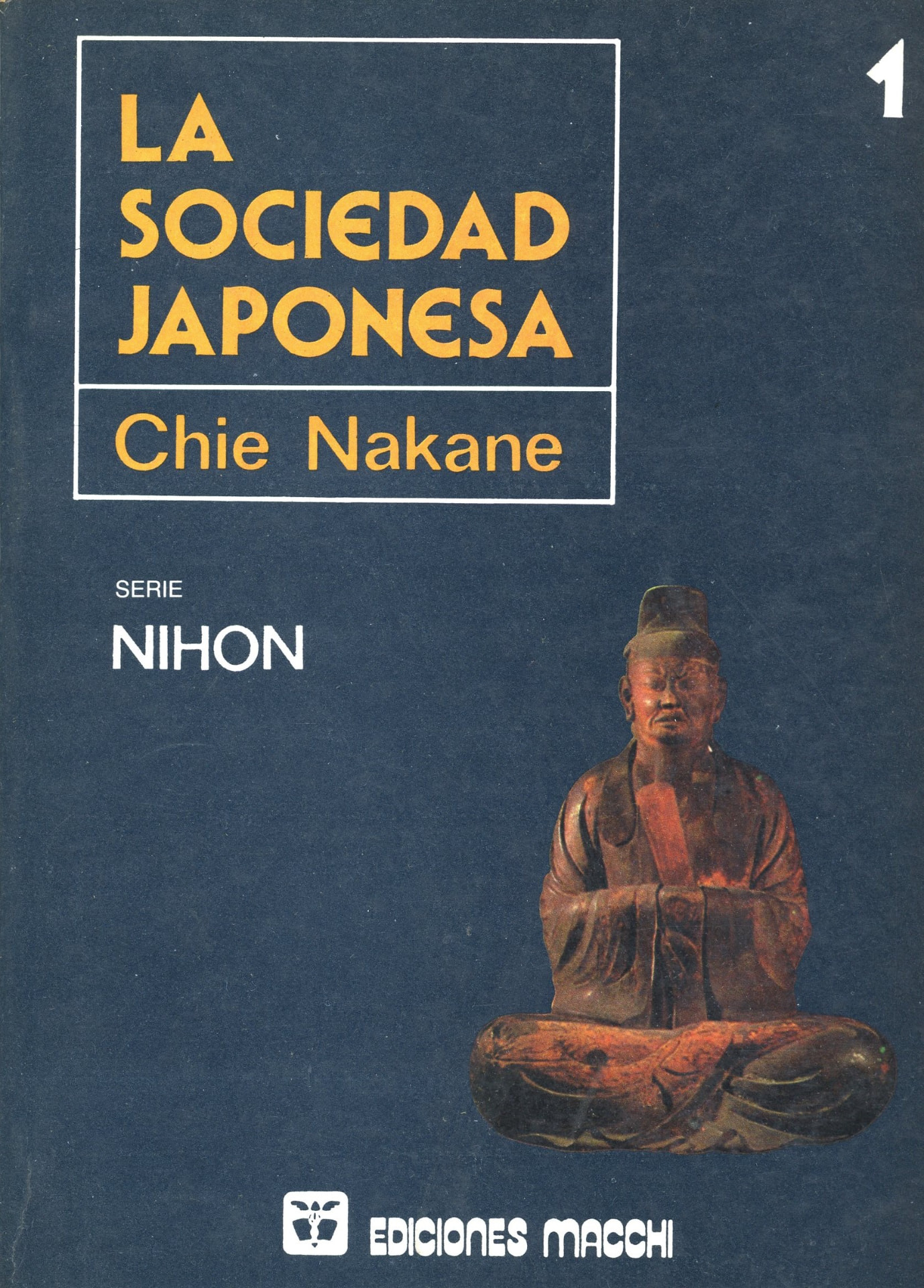 Portada del libro «La sociedad japonesa», de Chie Nakane