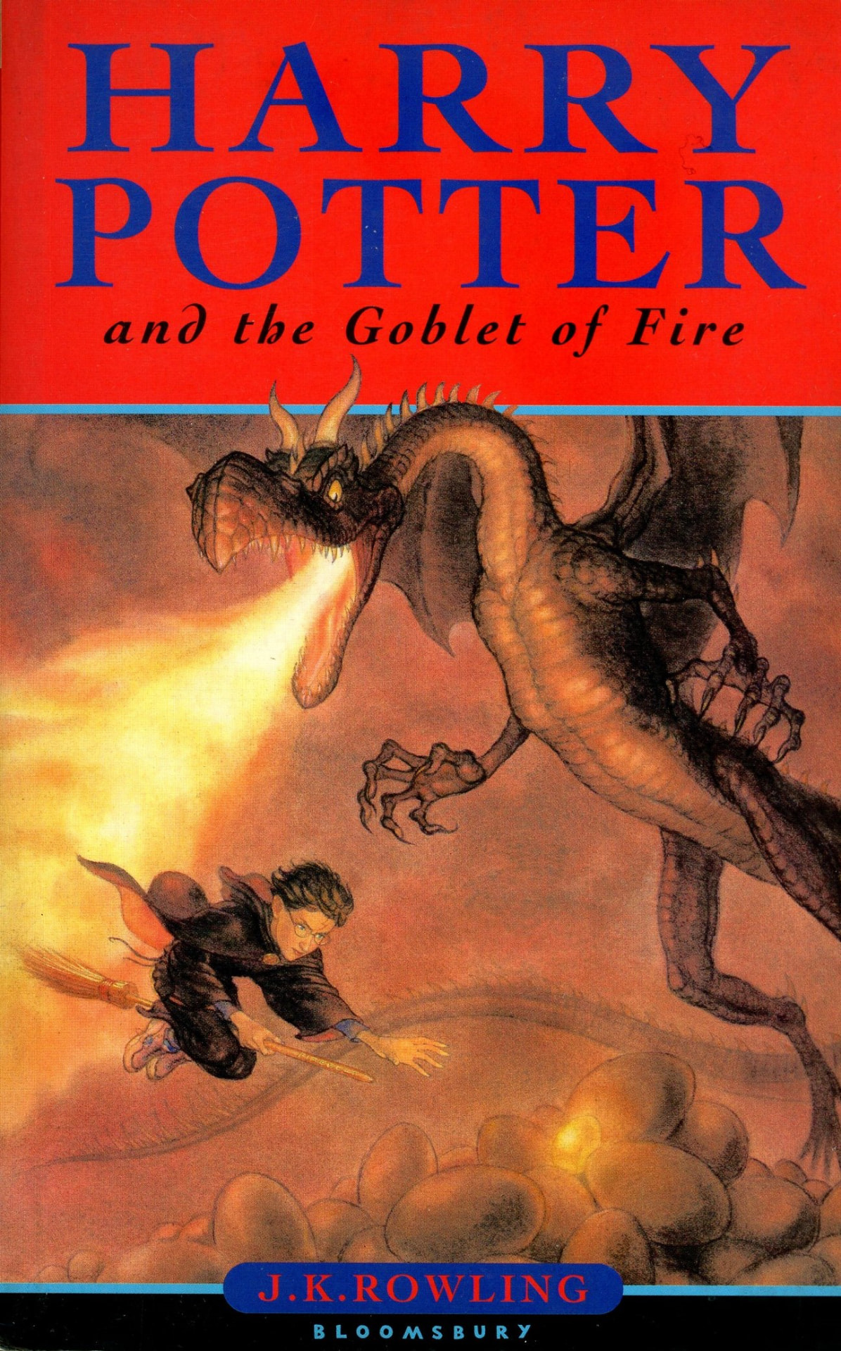 Portada del libro «Harry Potter and the Goblet of Fire», de J. K. Rowling