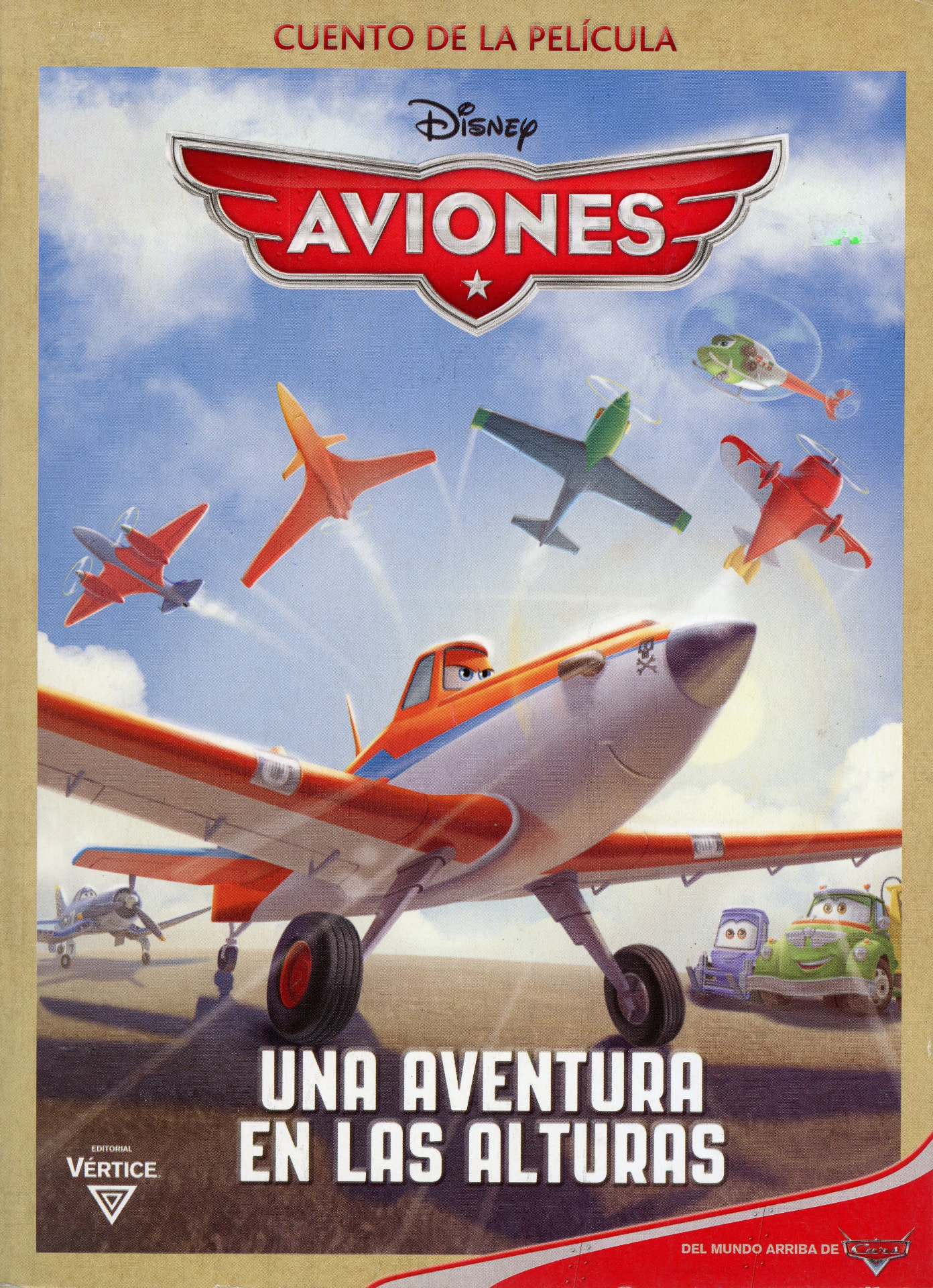 Portada del libro «Aviones: Una Aventura en las Alturas», de Disney