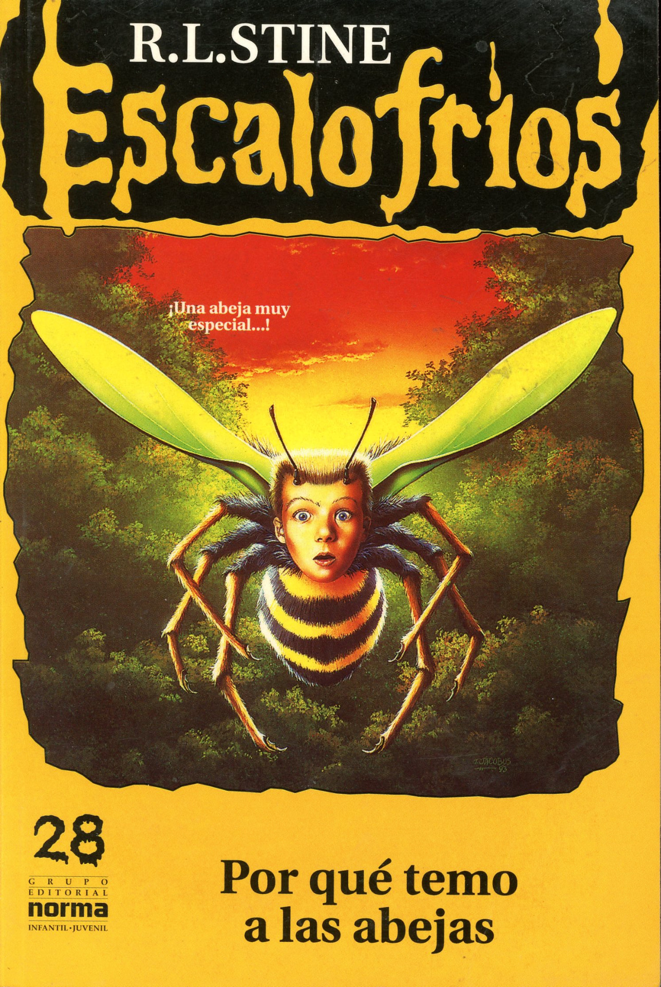 Portada del libro «Escalofríos: ¿Por qué temo a las abejas?», de R. L. Stine