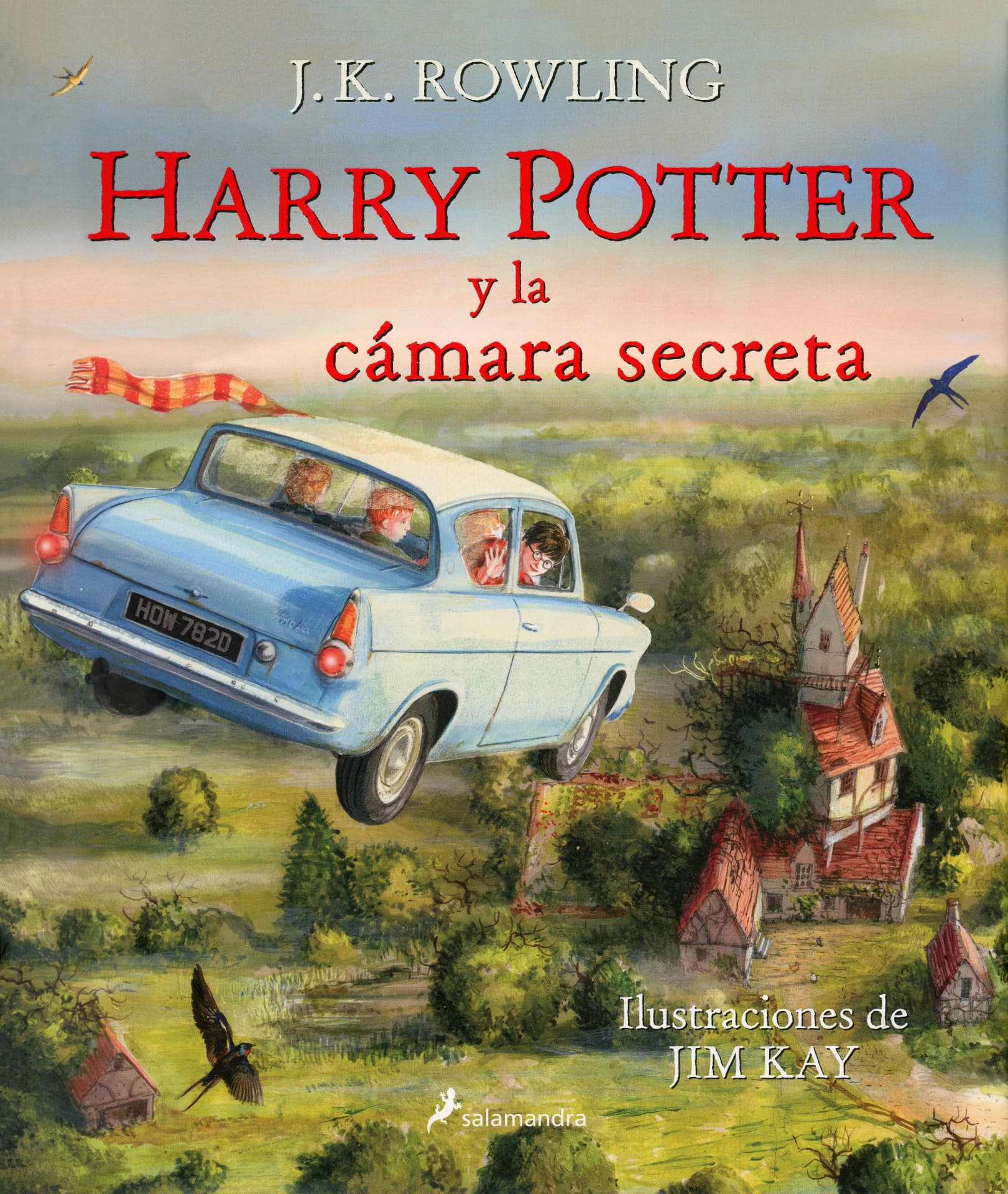 Portada del libro «Harry Potter y la cámara secreta», de J.K. Rowling y Jim Kay