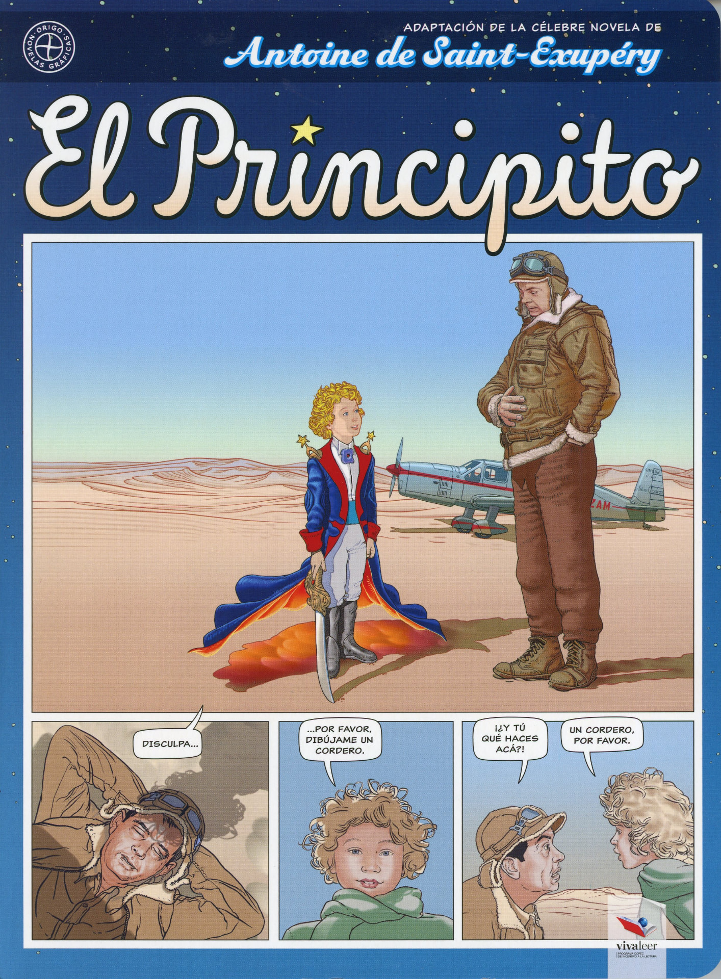 Portada del libro «El Principito - Novela Gráfica», de Antoine de Saint-Exupéry
